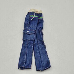 Barbie Genuine Mattel 1998 Blue Cargo Pants Replacement With Pocket & Drawstring